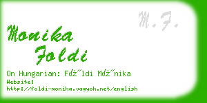 monika foldi business card